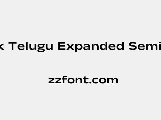 Anek Telugu Expanded SemiBold