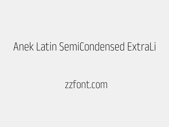 Anek Latin SemiCondensed ExtraLight