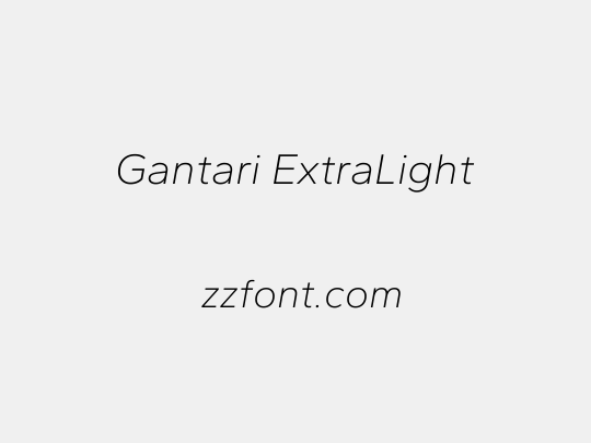 Gantari ExtraLight