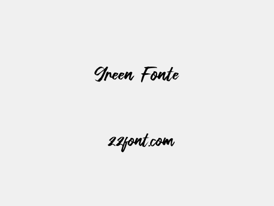 Green Fonte