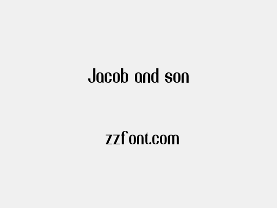 Jacob and son