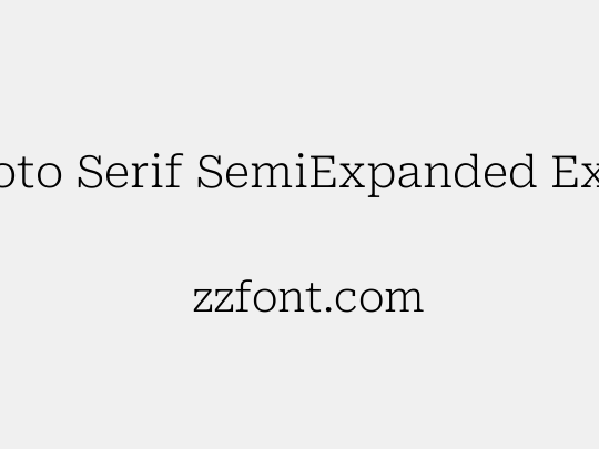 Roboto Serif SemiExpanded ExtraLight