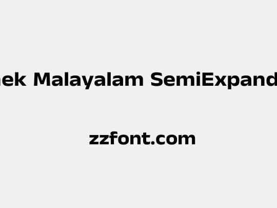 Anek Malayalam SemiExpanded