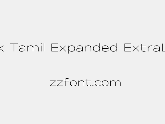 Anek Tamil Expanded ExtraLight