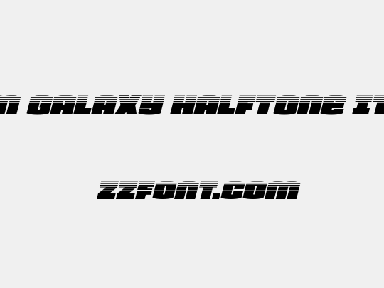 Team Galaxy Halftone Italic