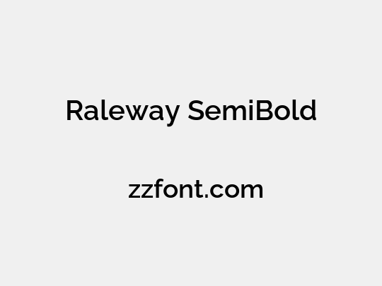 Raleway SemiBold