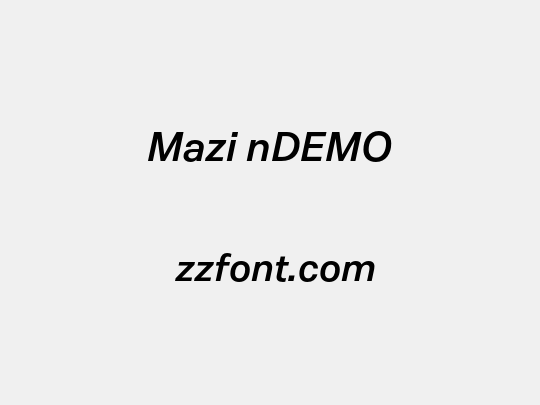 Mazi nDEMO