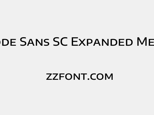 Encode Sans SC Expanded Medium