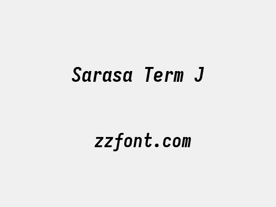 Sarasa Term J