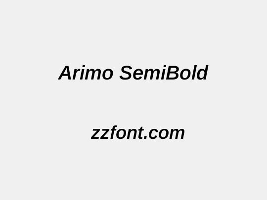 Arimo SemiBold