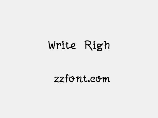 Write Righ