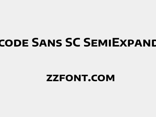 Encode Sans SC SemiExpanded