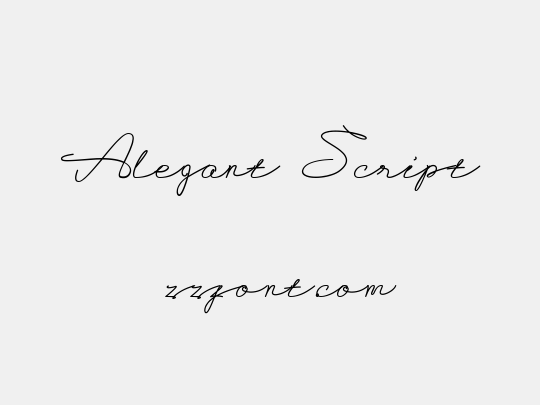 Alegant Script