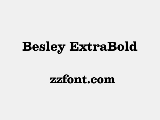Besley ExtraBold