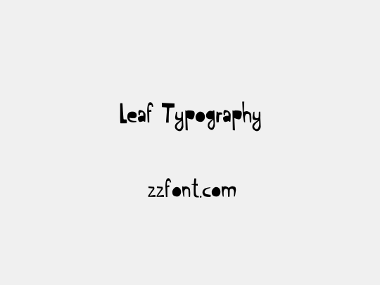 Leaf Typography
