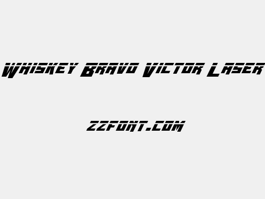 Whiskey Bravo Victor Laser