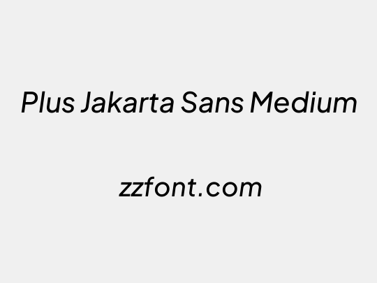 Plus Jakarta Sans Medium
