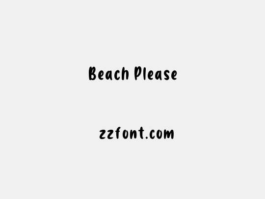 Beach Please