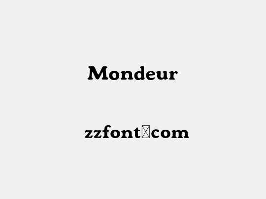 Mondeur