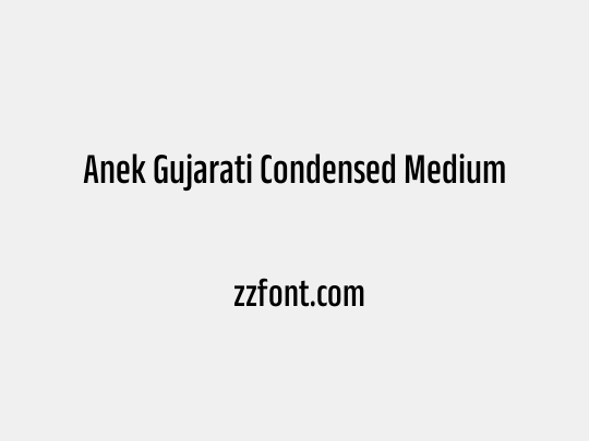 Anek Gujarati Condensed Medium