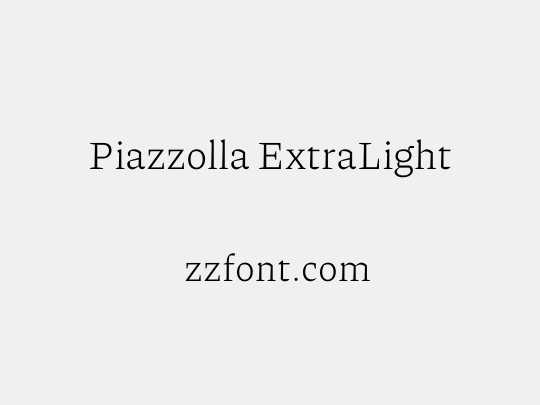 Piazzolla ExtraLight