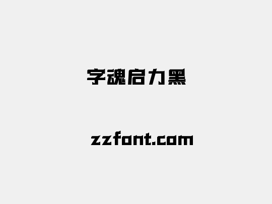 字魂启力黑