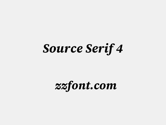 Source Serif 4