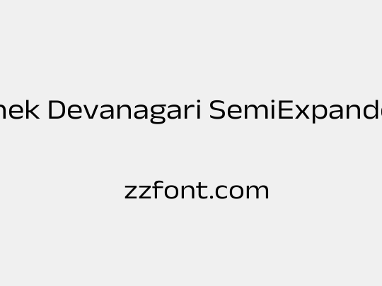 Anek Devanagari SemiExpanded