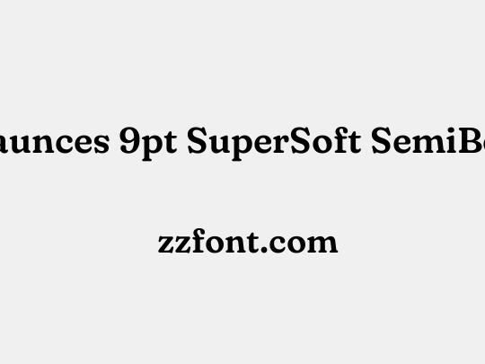 Fraunces 9pt SuperSoft SemiBold