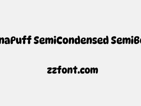 DynaPuff SemiCondensed SemiBold