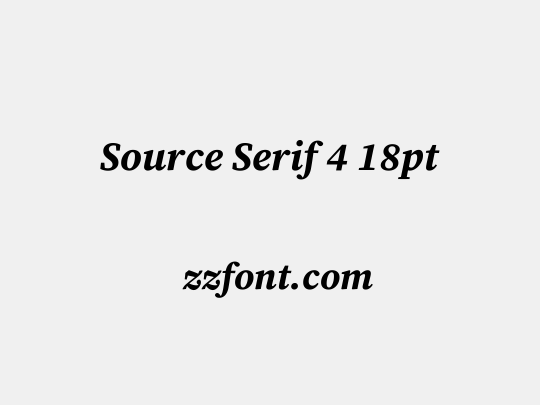 Source Serif 4 18pt