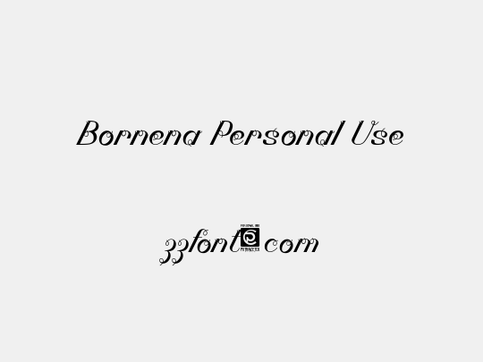 Bornena Personal Use
