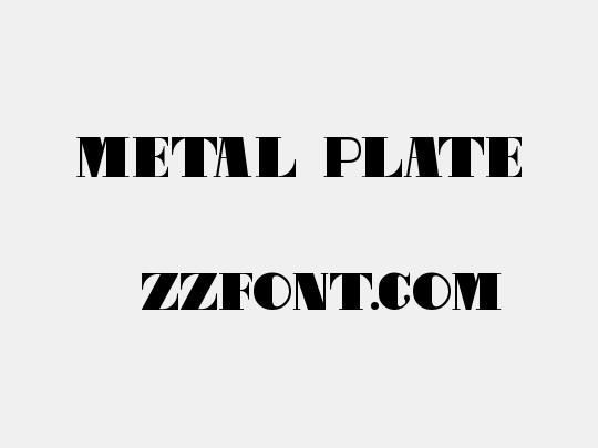 Metal Plate