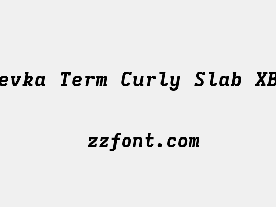 Iosevka Term Curly Slab XBdEx