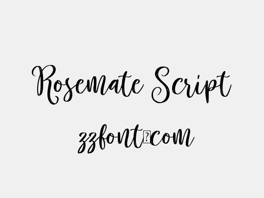 Rosemate Script