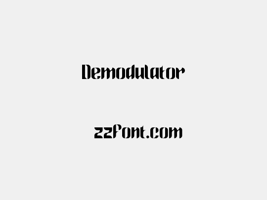 Demodulator
