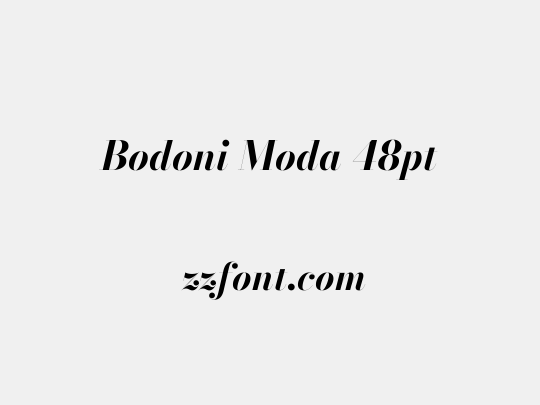 Bodoni Moda 48pt