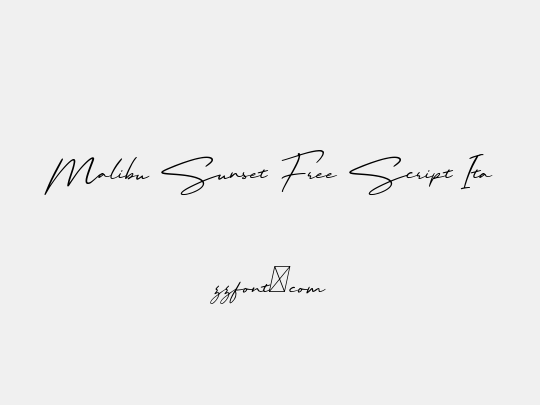 Malibu Sunset Free Script Ita