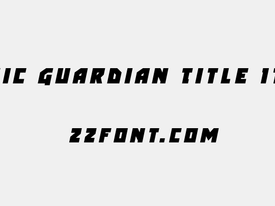 Arctic Guardian Title Italic