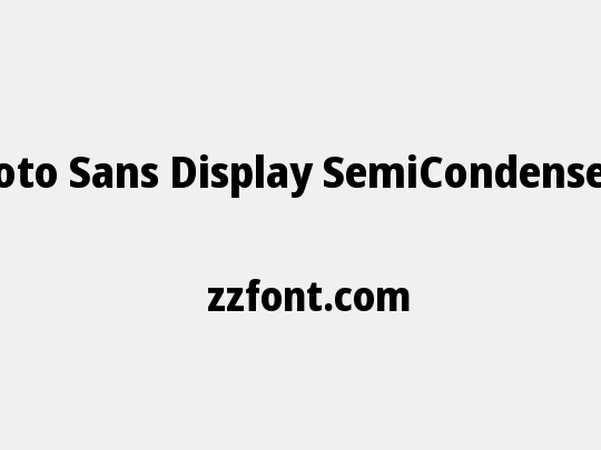 Noto Sans Display SemiCondensed ExtraBold