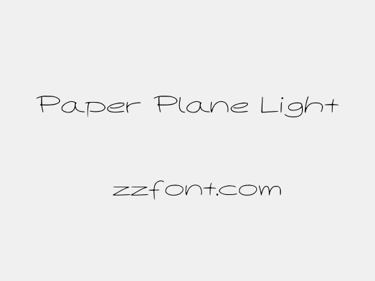 Paper Plane Light