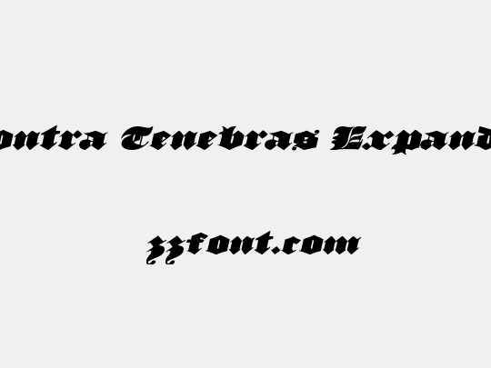 Lux Contra Tenebras Expanded Italic