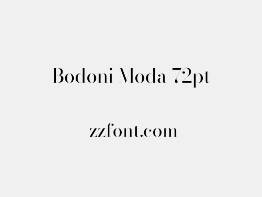Bodoni Moda 72pt