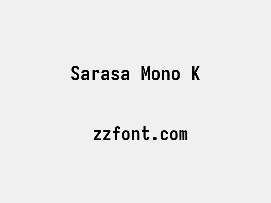 Sarasa Mono K