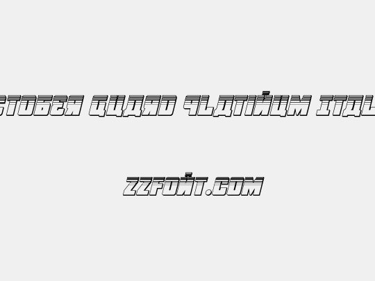 October Guard Platinum Italic