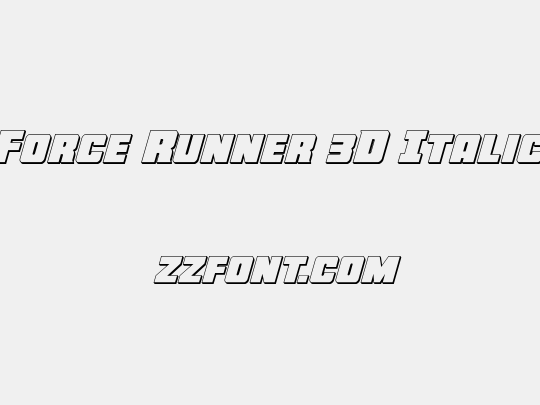 Force Runner 3D Italic