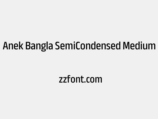 Anek Bangla SemiCondensed Medium