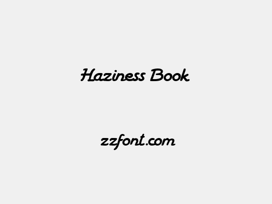 Haziness Book