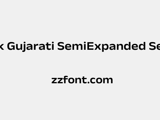 Anek Gujarati SemiExpanded SemiBold