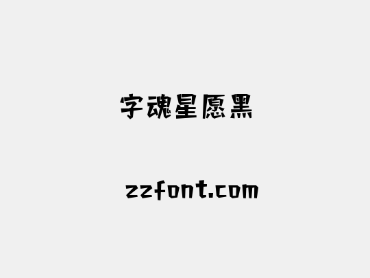 字魂星愿黑